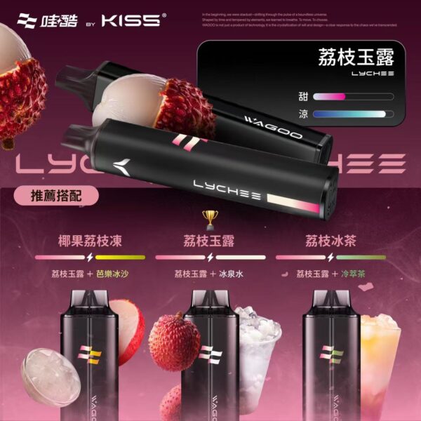2 💗哇酷 KIS5的高端品牌❣️ WAGOO 6500口新品!🌈KIS5 爆款家族新成員🔥 口感自由混更爽❤️ 限時滿10送1!
