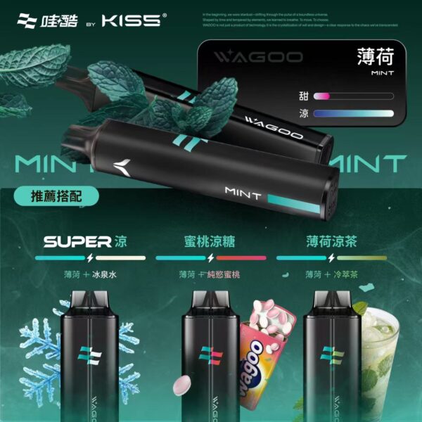 4 💗哇酷 KIS5的高端品牌❣️ WAGOO 6500口新品!🌈KIS5 爆款家族新成員🔥 口感自由混更爽❤️ 限時滿10送1!
