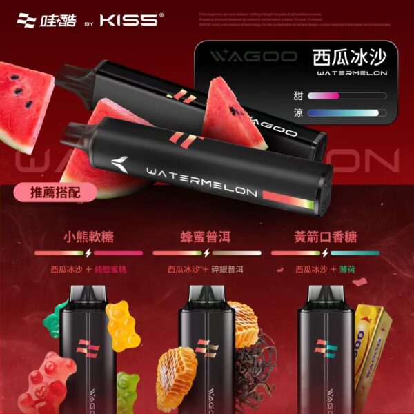 5 💗哇酷 KIS5的高端品牌❣️ WAGOO 6500口新品!🌈KIS5 爆款家族新成員🔥 口感自由混更爽❤️ 限時滿10送1!