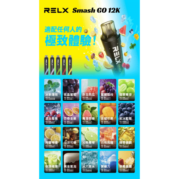 RELX悅刻拋棄式12000口/滿6送1